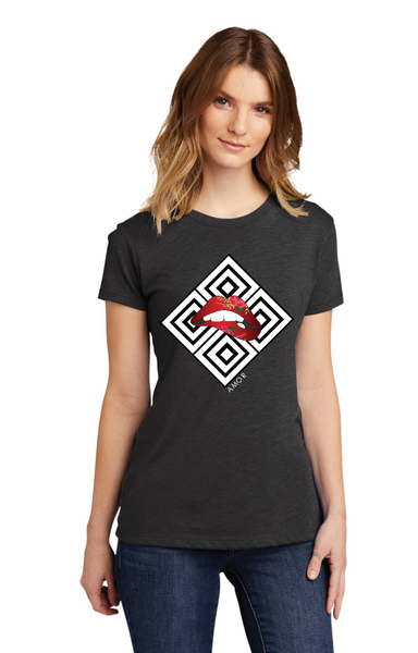 Unisex Short sleeve T-shirt_Amor Lips