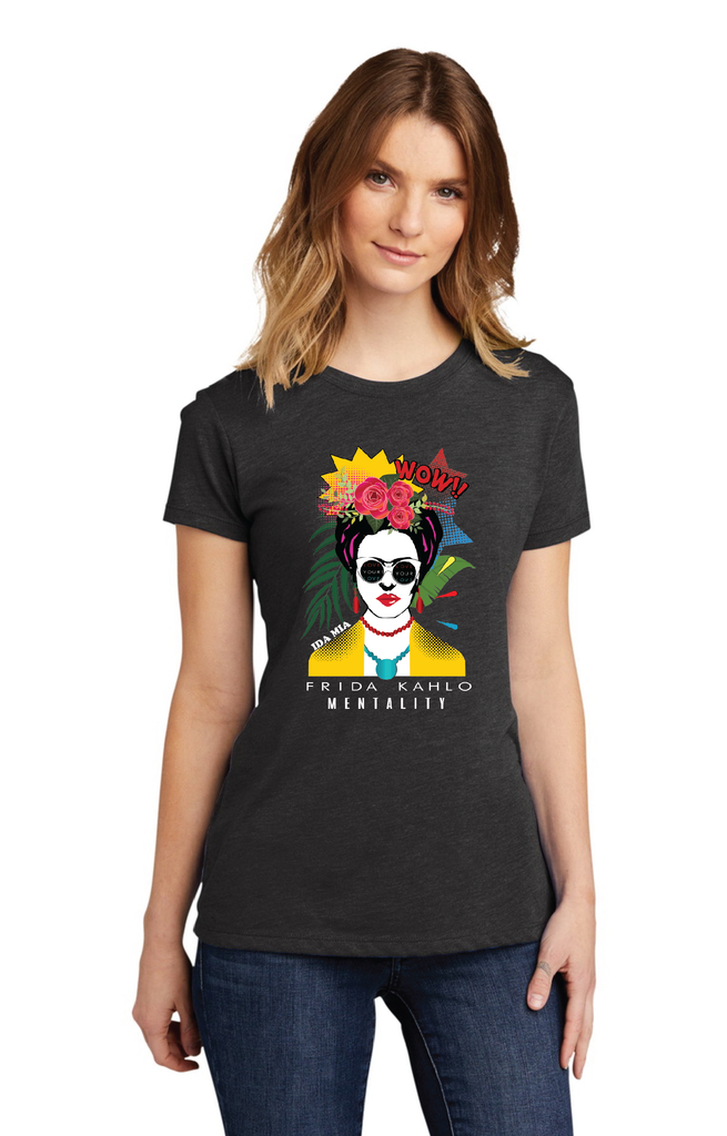 Unisex Short sleeve T-shirt_Frida Kahlo WOW