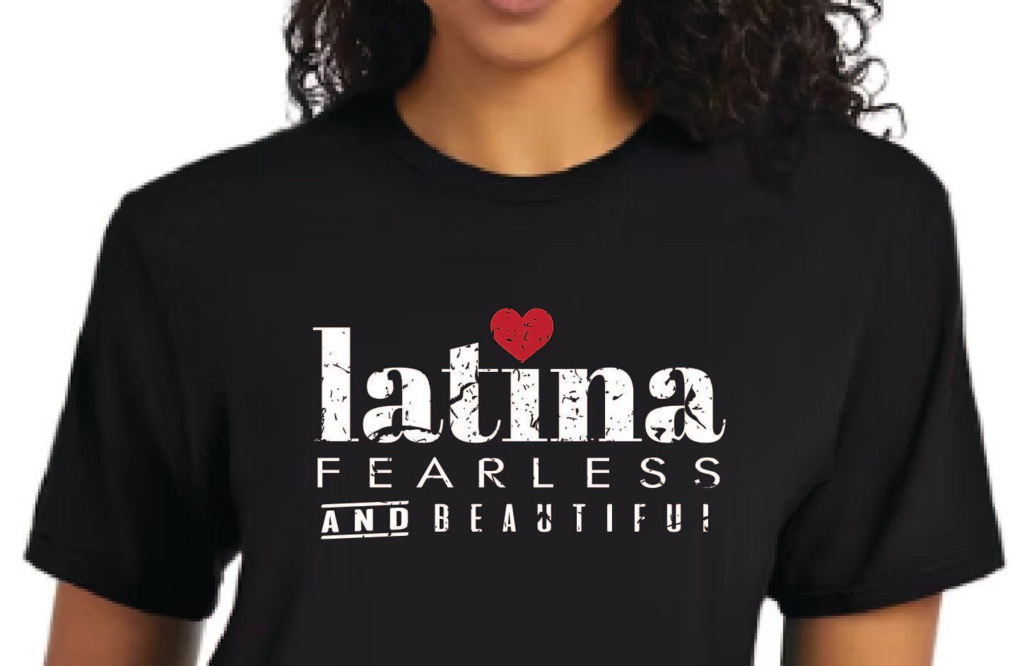 Unisex Short sleeve T-shirt_Latina Fearless and Beautiful