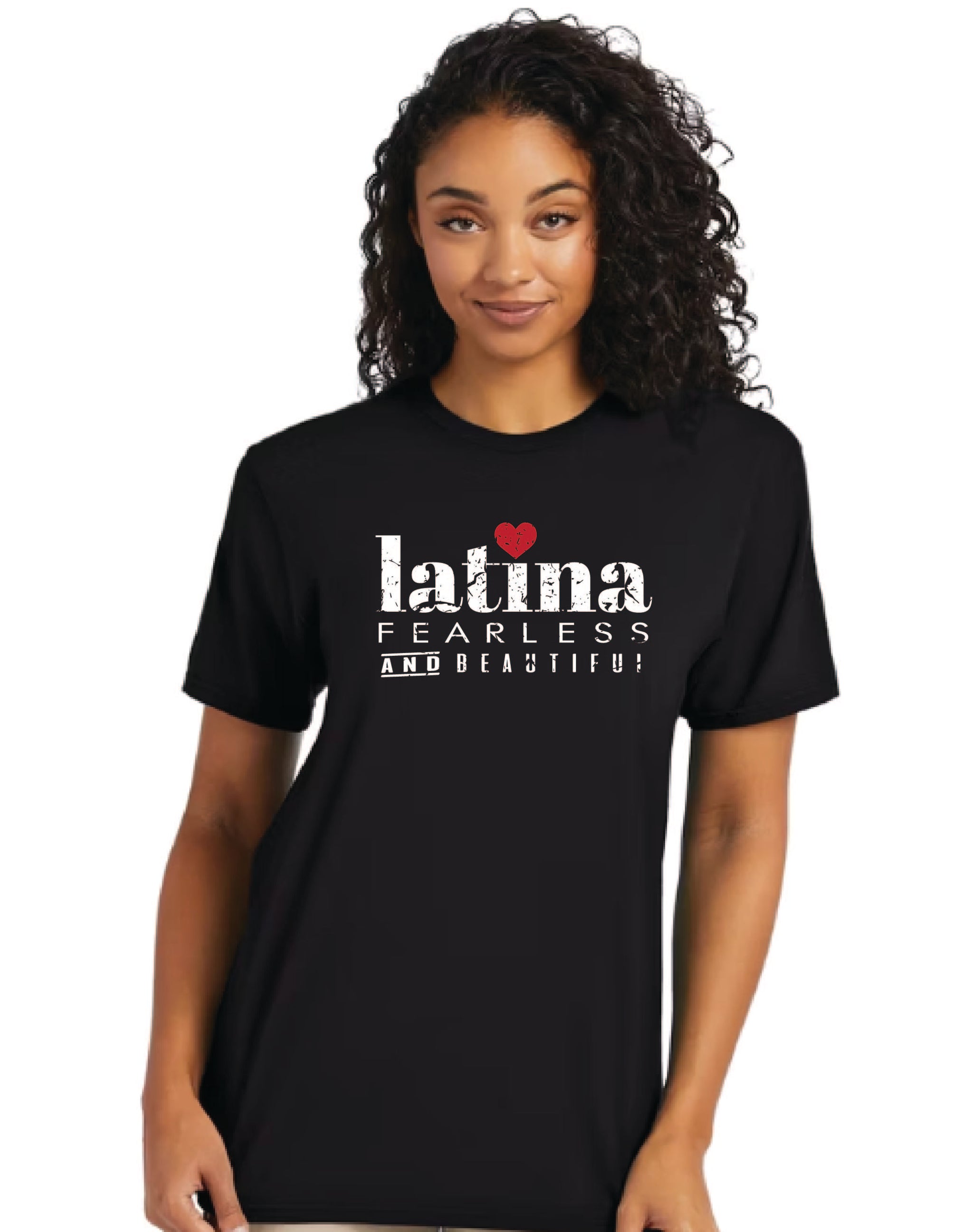 Unisex Short sleeve T-shirt_Latina Fearless and Beautiful