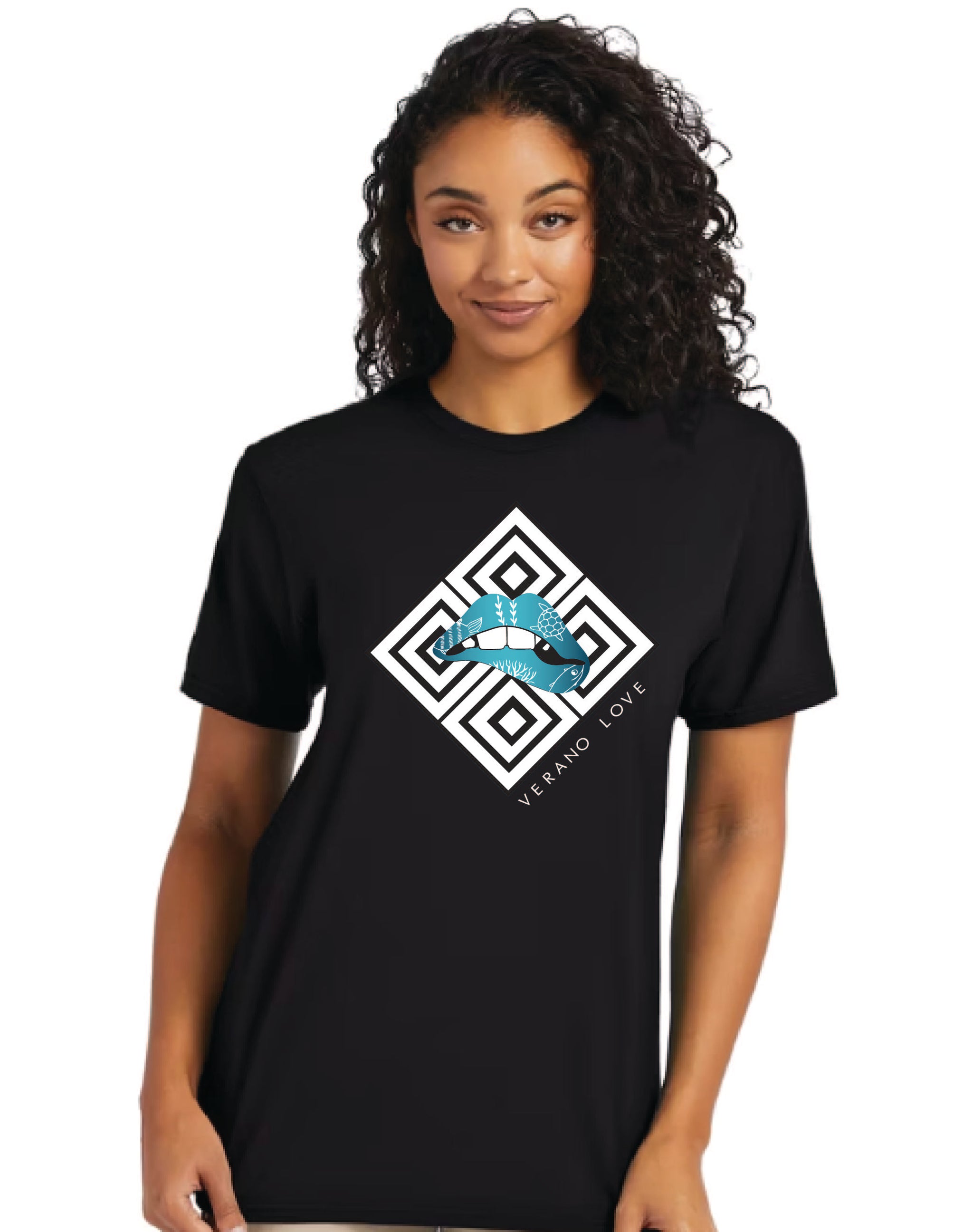 Unisex Short sleeve T-shirt_Lips Verano Love