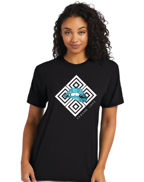 Unisex Short sleeve T-shirt_Lips Verano Love