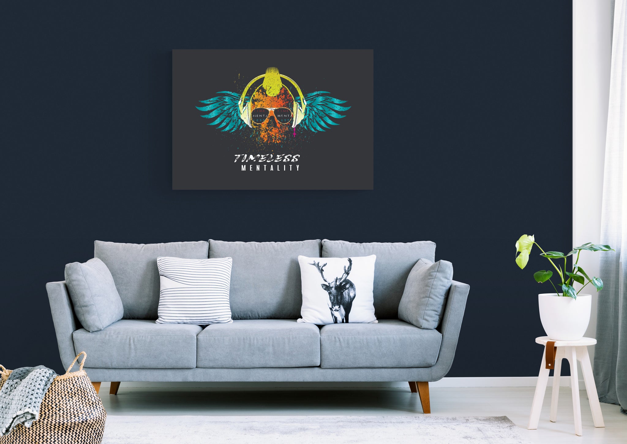 Canvas_Timeless Mentality Skull-wings